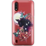 Силіконовий чохол BoxFace Samsung A015 Galaxy A01 Cat in Flowers (938841-rs10)