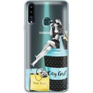 Силіконовий чохол BoxFace Samsung A207 Galaxy A20s City Girl (38126-cc56)