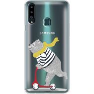 Силіконовий чохол BoxFace Samsung A207 Galaxy A20s Happy Bear (38126-cc10)