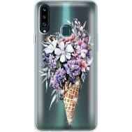 Силіконовий чохол BoxFace Samsung A207 Galaxy A20s Ice Cream Flowers (938126-rs17)