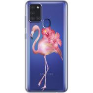 Силіконовий чохол BoxFace Samsung A217 Galaxy A21s Floral Flamingo (40008-cc12)