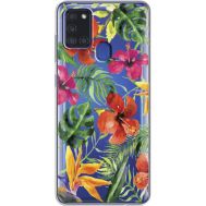 Силіконовий чохол BoxFace Samsung A217 Galaxy A21s Tropical Flowers (40008-cc43)