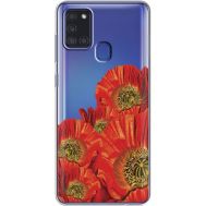 Силіконовий чохол BoxFace Samsung A217 Galaxy A21s Red Poppies (40008-cc44)