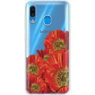 Силіконовий чохол BoxFace Samsung A305 Galaxy A30 Red Poppies (36418-cc44)