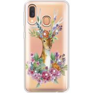 Силіконовий чохол BoxFace Samsung A405 Galaxy A40 Deer with flowers (936708-rs5)