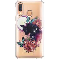 Силіконовий чохол BoxFace Samsung A405 Galaxy A40 Cat in Flowers (936708-rs10)