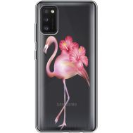 Силіконовий чохол BoxFace Samsung A415 Galaxy A41 Floral Flamingo (39756-cc12)