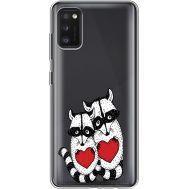 Силіконовий чохол BoxFace Samsung A415 Galaxy A41 Raccoons in love (39756-cc29)
