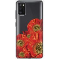 Силіконовий чохол BoxFace Samsung A415 Galaxy A41 Red Poppies (39756-cc44)