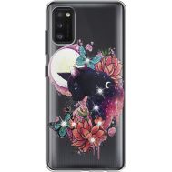 Силіконовий чохол BoxFace Samsung A415 Galaxy A41 Cat in Flowers (939756-rs10)