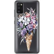 Силіконовий чохол BoxFace Samsung A415 Galaxy A41 Ice Cream Flowers (939756-rs17)