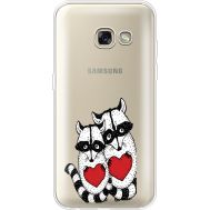 Силіконовий чохол BoxFace Samsung A320 Galaxy A3 2017 Raccoons in love (35989-cc29)