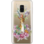 Силіконовий чохол BoxFace Samsung A530 Galaxy A8 (2018) Deer with flowers (935014-rs5)