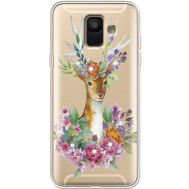 Силіконовий чохол BoxFace Samsung A600 Galaxy A6 2018 Deer with flowers (935015-rs5)