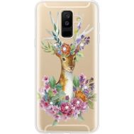 Силіконовий чохол BoxFace Samsung A605 Galaxy A6 Plus 2018 Deer with flowers (935017-rs5)