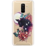 Силіконовий чохол BoxFace Samsung A605 Galaxy A6 Plus 2018 Cat in Flowers (935017-rs10)