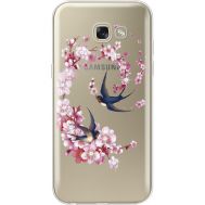 Силіконовий чохол BoxFace Samsung A520 Galaxy A5 2017 Swallows and Bloom (935047-rs4)