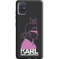Силіконовий чохол BoxFace Samsung A515 Galaxy A51 Pink Karl (38947-bk40)