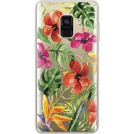 Силіконовий чохол BoxFace Samsung A530 Galaxy A8 (2018) Tropical Flowers (35014-cc43)