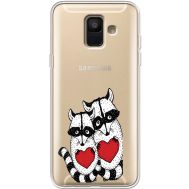 Силіконовий чохол BoxFace Samsung A600 Galaxy A6 2018 Raccoons in love (35015-cc29)