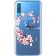Силіконовий чохол BoxFace Samsung A750 Galaxy A7 2018 Swallows and Bloom (935483-rs4)