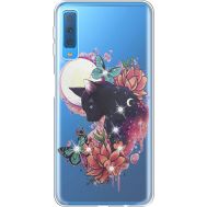 Силіконовий чохол BoxFace Samsung A750 Galaxy A7 2018 Cat in Flowers (935483-rs10)