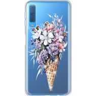 Силіконовий чохол BoxFace Samsung A750 Galaxy A7 2018 Ice Cream Flowers (935483-rs17)