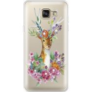 Силіконовий чохол BoxFace Samsung A710 Galaxy A7 Deer with flowers (935683-rs5)