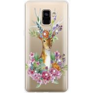 Силіконовий чохол BoxFace Samsung A730 Galaxy A8 Plus (2018) Deer with flowers (935992-rs5)