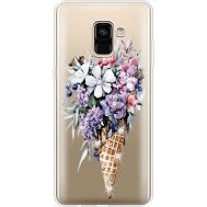 Силіконовий чохол BoxFace Samsung A730 Galaxy A8 Plus (2018) Ice Cream Flowers (935992-rs17)