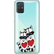 Силіконовий чохол BoxFace Samsung A715 Galaxy A71 Raccoons in love (38851-cc29)