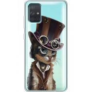 Силіконовий чохол BoxFace Samsung A715 Galaxy A71 Steampunk Cat (38851-cc39)