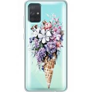 Силіконовий чохол BoxFace Samsung A715 Galaxy A71 Ice Cream Flowers (938851-rs17)