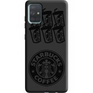 Силіконовий чохол BoxFace Samsung A715 Galaxy A71 Black Coffee (38948-bk41)