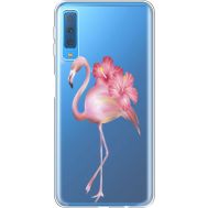 Силіконовий чохол BoxFace Samsung A750 Galaxy A7 2018 Floral Flamingo (35483-cc12)
