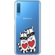 Силіконовий чохол BoxFace Samsung A750 Galaxy A7 2018 Raccoons in love (35483-cc29)