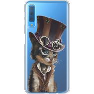 Силіконовий чохол BoxFace Samsung A750 Galaxy A7 2018 Steampunk Cat (35483-cc39)