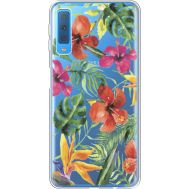 Силіконовий чохол BoxFace Samsung A750 Galaxy A7 2018 Tropical Flowers (35483-cc43)