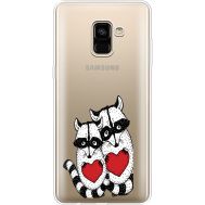 Силіконовий чохол BoxFace Samsung A730 Galaxy A8 Plus (2018) Raccoons in love (35992-cc29)
