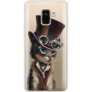 Силіконовий чохол BoxFace Samsung A730 Galaxy A8 Plus (2018) Steampunk Cat (35992-cc39)