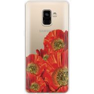 Силіконовий чохол BoxFace Samsung A730 Galaxy A8 Plus (2018) Red Poppies (35992-cc44)
