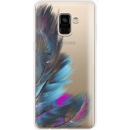 Силіконовий чохол BoxFace Samsung A730 Galaxy A8 Plus (2018) Feathers (35992-cc48)