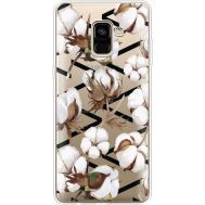 Силіконовий чохол BoxFace Samsung A730 Galaxy A8 Plus (2018) Cotton flowers (35992-cc50)