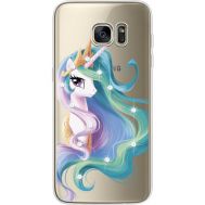 Силіконовий чохол BoxFace Samsung G935 Galaxy S7 Edge Unicorn Queen (935048-rs3)