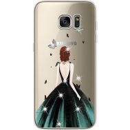 Силіконовий чохол BoxFace Samsung G935 Galaxy S7 Edge Girl in the green dress (935048-rs13)