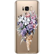 Силіконовий чохол BoxFace Samsung G955 Galaxy S8 Plus Ice Cream Flowers (935050-rs17)