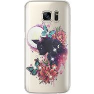 Силіконовий чохол BoxFace Samsung G930 Galaxy S7 Cat in Flowers (935495-rs10)