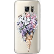 Силіконовий чохол BoxFace Samsung G930 Galaxy S7 Ice Cream Flowers (935495-rs17)