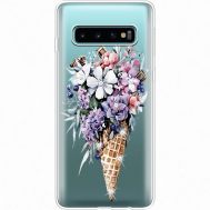 Силіконовий чохол BoxFace Samsung G973 Galaxy S10 Ice Cream Flowers (935879-rs17)