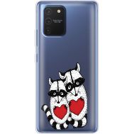 Силіконовий чохол BoxFace Samsung G770 Galaxy S10 Lite Raccoons in love (38972-cc29)